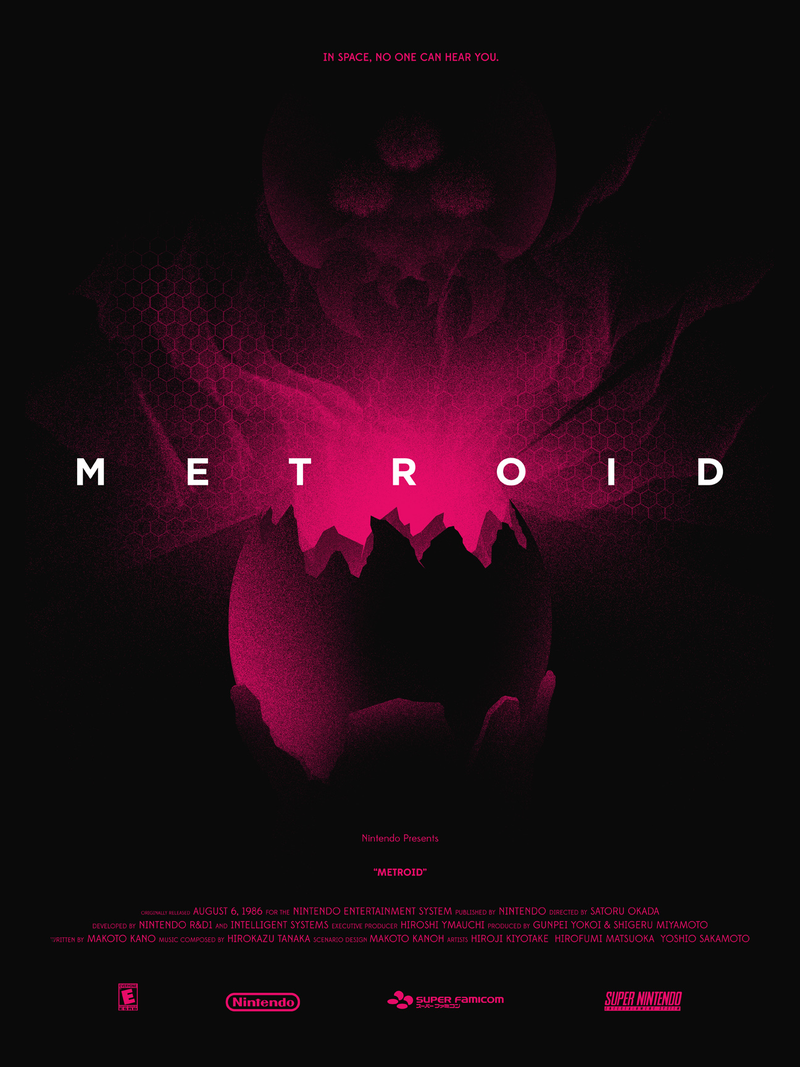 Illustration for article titled This Creepy-Cool Metroid Poster Gives a Shout-out to Alien